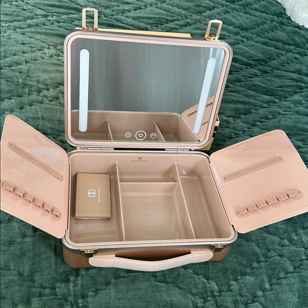 Makeup Organizer with LED Mirror
